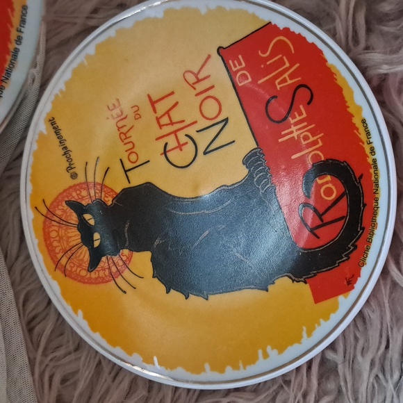 Set of 3 Tournée Du Chat Noir decorative plates from Paris - Picture 3 of 4